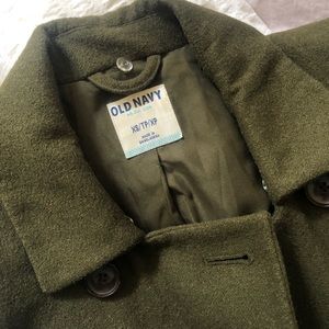 Old Navy Double-Breasted Olive Jacket - XS